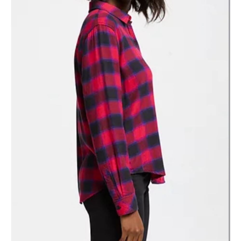 Rails Milo Flannel Button Down Shirt In Black Che… - image 4